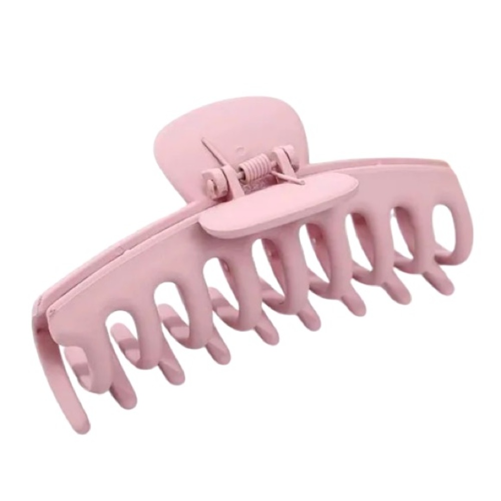 NEW Bubblegum Baby Matte Pink Extra Large Rounded Claw Clip